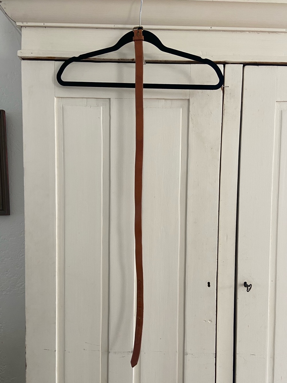 J. Crew Italian, leather belt brown.